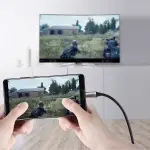 UGREEN USB-C إلى HDMI كابل ذكر إلى ذكر ألمنيوم Shell 1.5m (رمادي أسود)