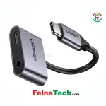 UGREEN Type C Male To 3.5mm Audio+ Type C Female Adapter