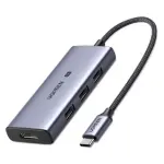 UGREEN USB-C to 3×USB 3.0+HDMI Multifunction Adapter (8K@30Hz)