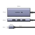 UGREEN USB-C إلى 3×USB 3.0+HDMI محول متعدد الوظائف (8K@30Hz)