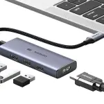 UGREEN USB-C إلى 3×USB 3.0+HDMI محول متعدد الوظائف (8K@30Hz)