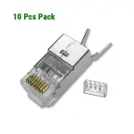 UGREEN Cat 7 Shielded Modular Plug Gold-plated 50U 10 pcs
