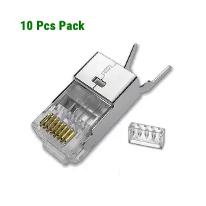 UGREEN Cat 7 Shielded Modular Plug Gold-plated 50U 10 pcs