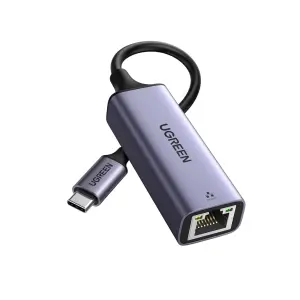 عرض UGREEN USB Type C إلى 10/100/1000M محول إيثرنت (رمادي فضائي)