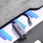 UGREEN USB Type C إلى 10/100/1000M محول إيثرنت (رمادي فضائي)