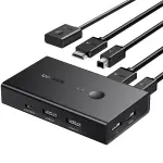 UGREEN HDMI مبدّل صندوق 2 دخل 1 خرج KVM Switching