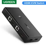 UGREEN HDMI مبدّل صندوق 2 دخل 1 خرج KVM Switching
