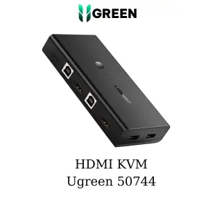 View UGREEN HDMI Switch Box 2 In 1 Out KVM Switching