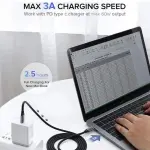 UGREEN USB 3.1 Type C ذكر إلى Type C ذكر كابل Nickel Plating ألمنيوم Shell 1.5m (رمادي)