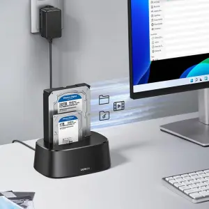 UGREEN USB 3.0 إلى SATA Dual-Bay Hard Drive Duplicator/Cloner EU
