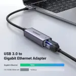 UGREEN USB إلى RJ45 محول إيثرنت غلاف ألمنيوم (رمادي فضائي)