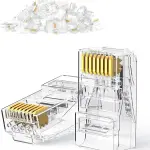 UGREEN Cat 6 رؤوس RJ45 معيارية غير محمية 50-عبوة