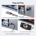 UGREEN USB-C إلى HDMI محول مع PD(100W)