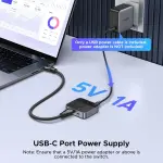 UGREEN USB-C+HDMI مبدّل 2 دخل 1 خرج