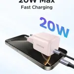 UGREEN 20W شاحن USB-C GaN سريع أوروبي