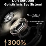 UGREEN Studio Pro سماعات رأس هجينة بخاصية إلغاء الضوضاء النشط أسود