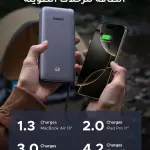 UGREEN 45W بطارية خارجية مع مدمج كابل 20000mAh
