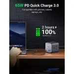 UGREEN DigiNest مكعب مشترك كهرباء (3 AC مقابس + 65W 2A2C) أوروبي أسود
