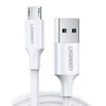 UGREEN Micro USB ذكر إلى USB 2.0 A ذكر كابل 1M أبيض