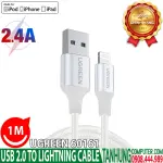 UGREEN USB-A to Lightning Cable 2.4A Max Silvery White 1m