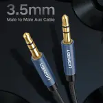 UGREEN 3.5mm ذكر إلى ذكر كابل بزاوية 1.5M