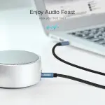 UGREEN 3.5mm ذكر إلى ذكر كابل بزاوية 1.5M