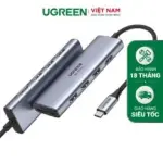 UGREEN USB-C إلى 3*USB 3.0 A + HDMI 4K@60Hz max + SD/TF محول متعدد الوظائف