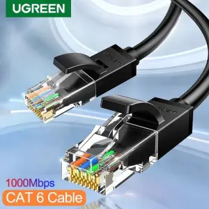 UGREEN Cat6 8-Core U/UTP كابل إيثرنت 1.5m (أسود)