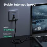UGREEN Cat6 8-Core U/UTP كابل إيثرنت 1.5m (أسود)