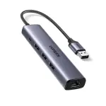 UGREEN USB3.0 إلى 3×USB3.0 +RJ45 (1000M) محول إيثرنت Type-C Power Supply