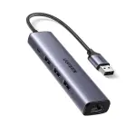 UGREEN USB3.0 إلى 3×USB3.0 +RJ45 (1000M) محول إيثرنت Type-C Power Supply