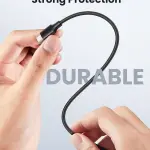 UGREEN USB-C 2.0 ذكر إلى USB-C 2.0 ذكر 3A كابل بيانات 60W أسود 3M
