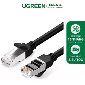 عرض UGREEN Cat 6 U/UTP High-Purity Copper Ethernet Cable 15m (Black)