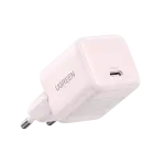 UGREEN 30W شاحن USB-C GaN سريع وردي أوروبي