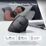 UGREEN لاسلكي عمودي ماوس