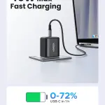 UGREEN 45W شاحن USB-C GaN سريع أوروبي أسود