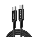 UGREEN USB-C إلى USB-C PD شحن سريع 100W كابل مضفر 5A Max 2m أسود