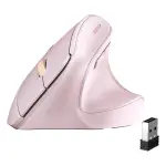 UGREEN Wireless Vertical Mouse Pink 2.4Ghz&BT