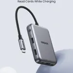 UGREEN USB-C إلى HDMI+USB-A 3.2*2 10G+USB-C 3.2 10G+SD