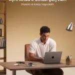 UGREEN 45W شاحن GaN سريع مع قابل للسحب كابل