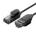 UGREEN CAT 6A نحاس نقي كابل إيثرنت OD2.8 1m (أسود)