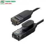 UGREEN CAT 6A نحاس نقي كابل إيثرنت OD2.8 1m (أسود)