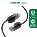 UGREEN CAT 6A نحاس نقي كابل إيثرنت OD2.8 1m (أسود)