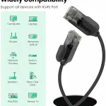 UGREEN CAT 6A Pure Copper Ethernet Cable OD2.8 1.5m (Black)