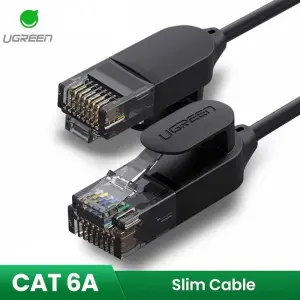 UGREEN CAT 6A Pure Copper Ethernet Cable OD2.8 2m (Black)