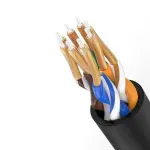 UGREEN CAT 6A نحاس نقي كابل إيثرنت OD2.8 2m (أسود)