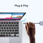 UGREEN USB-C إلى 4-منفذ USB 3.0 موزع حتى 5Gpbs موزع مع USB-C Power Supply (غلاف ABS+Metallic paint)