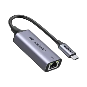 عرض UGREEN USB-C إلى RJ45 2.5G محول إيثرنت (رمادي فضائي)