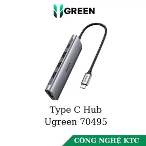 رض UGREEN USB-C 3*USB A 3.0 + HDMI 4K 2.0 + USB-C PD محول… علبة)