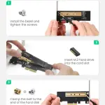 UGREEN M.2 NVMe إلى PCI-E 3.0 × 4 Expansion Card 32Gbps